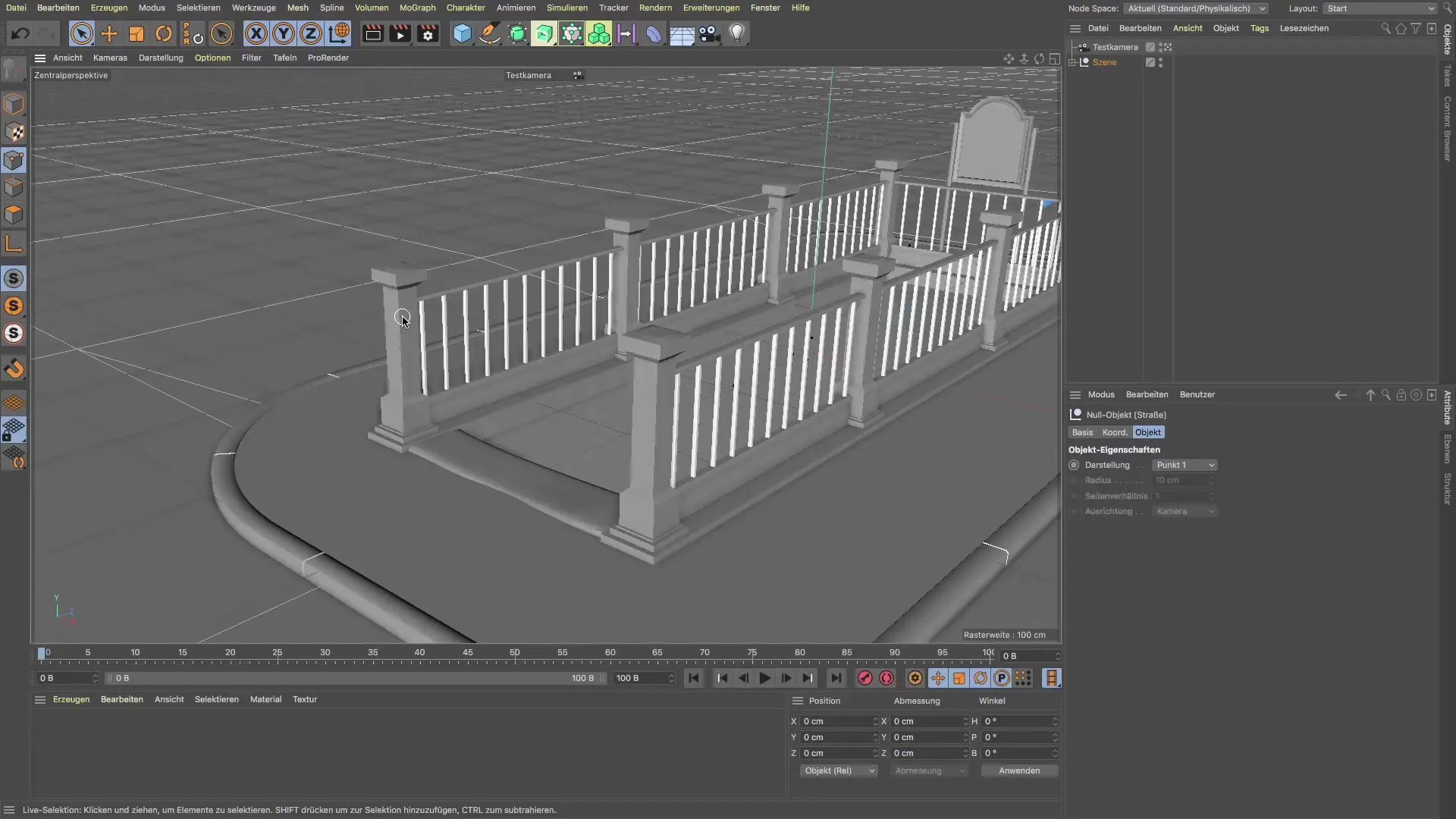 Создание крепления для перил в Cinema 4D Создание крепления для перил в Cinema 4D