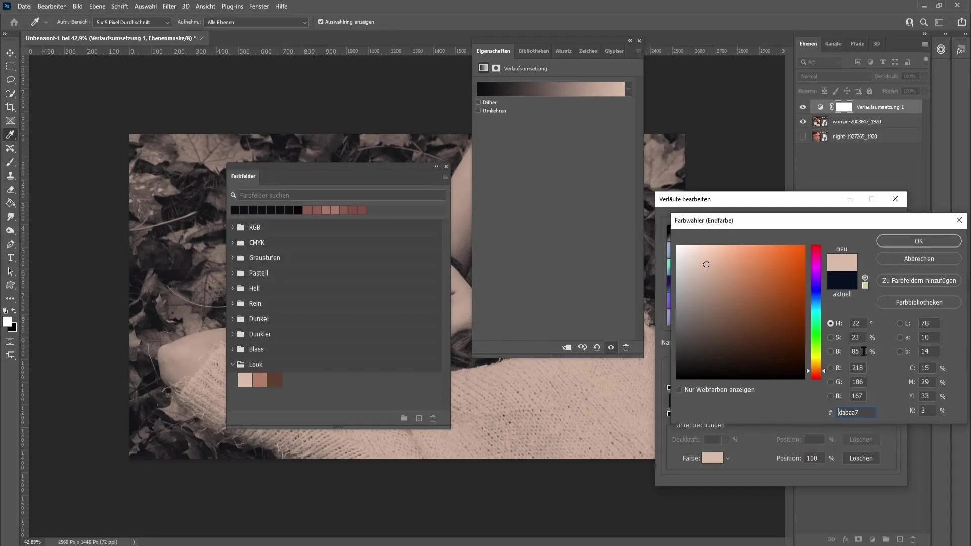 Effektiv färggradning i Photoshop - Guide för enhetliga bildstilar