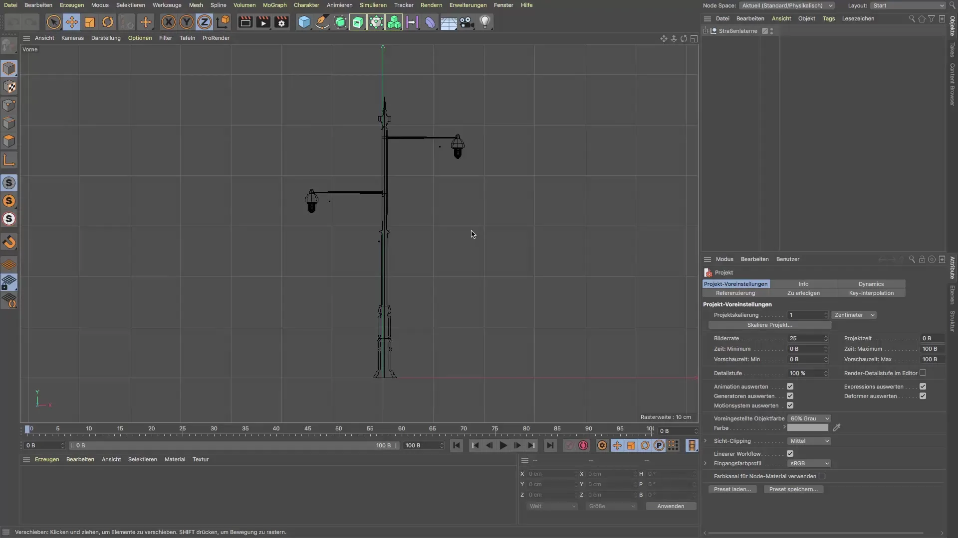 Diseñar una farola con ornamentación en Cinema 4D Diseñar una farola con ornamento en Cinema 4D