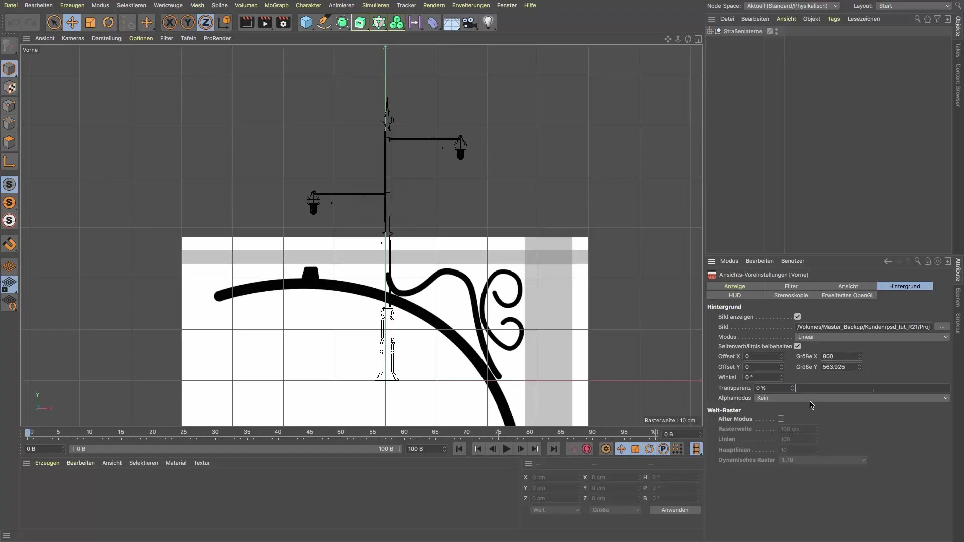 Diseñar una farola con ornamentación en Cinema 4D Diseñar una farola ornamentada en Cinema 4D