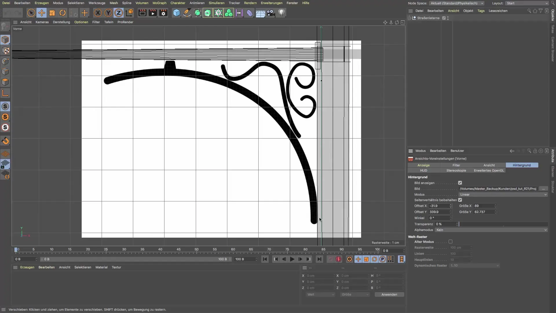 Diseñar una farola con ornamento en Cinema 4D Diseñar una farola con ornamento en Cinema 4D