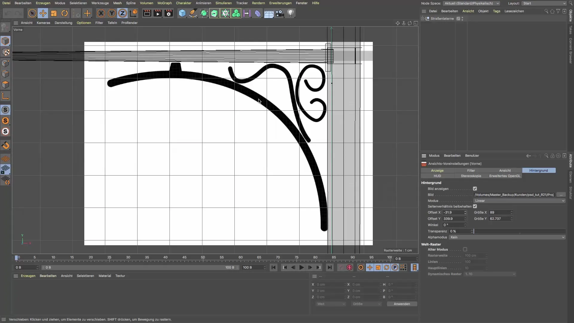 Diseñar una farola con ornamentación en Cinema 4D Diseñar una farola con ornamento en Cinema 4D