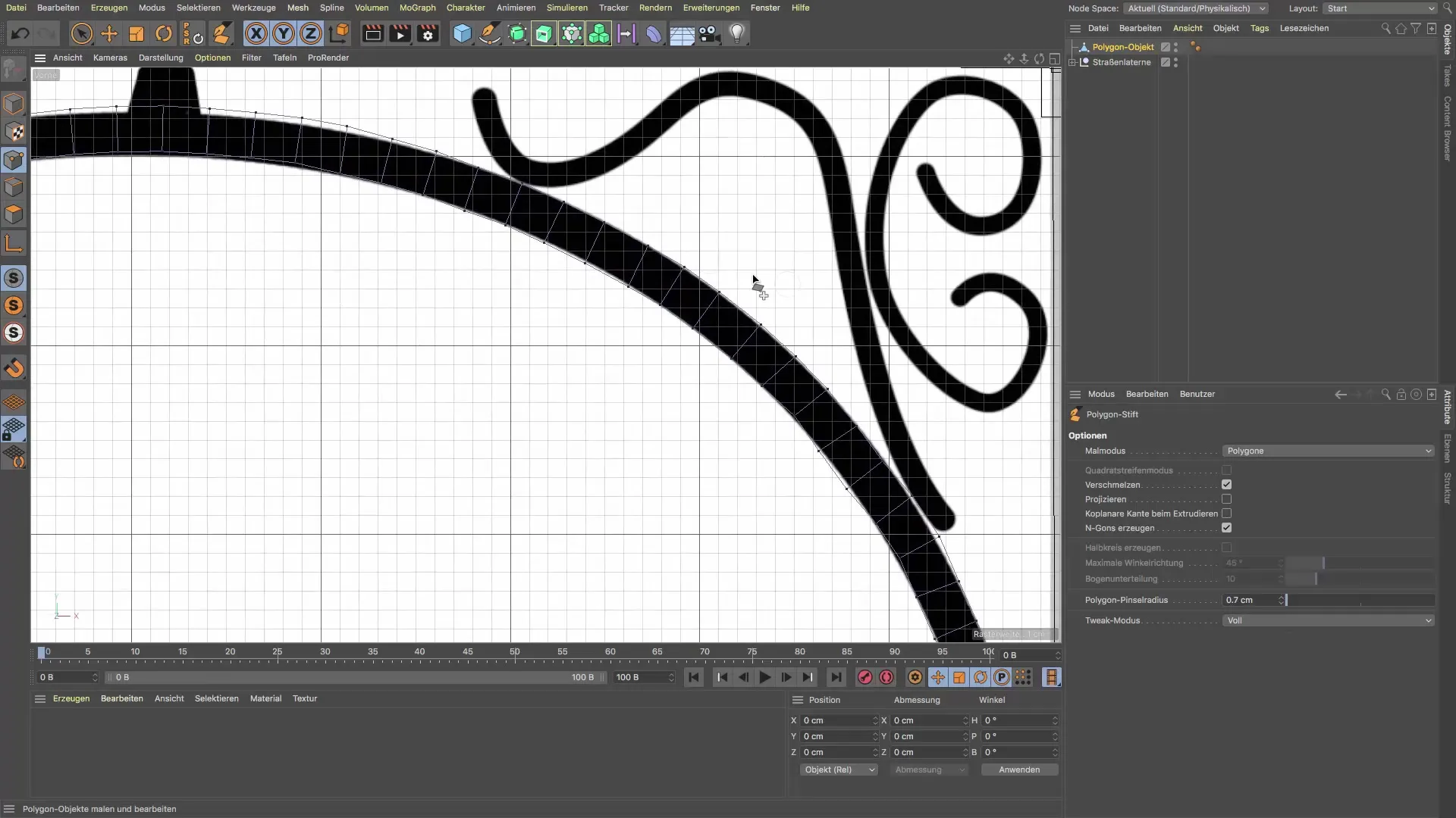 Lápiz poligonal en Cinema 4D: Diseño preciso de ornamentos Lápiz poligonal en Cinema 4D: Diseño preciso de ornamentos
