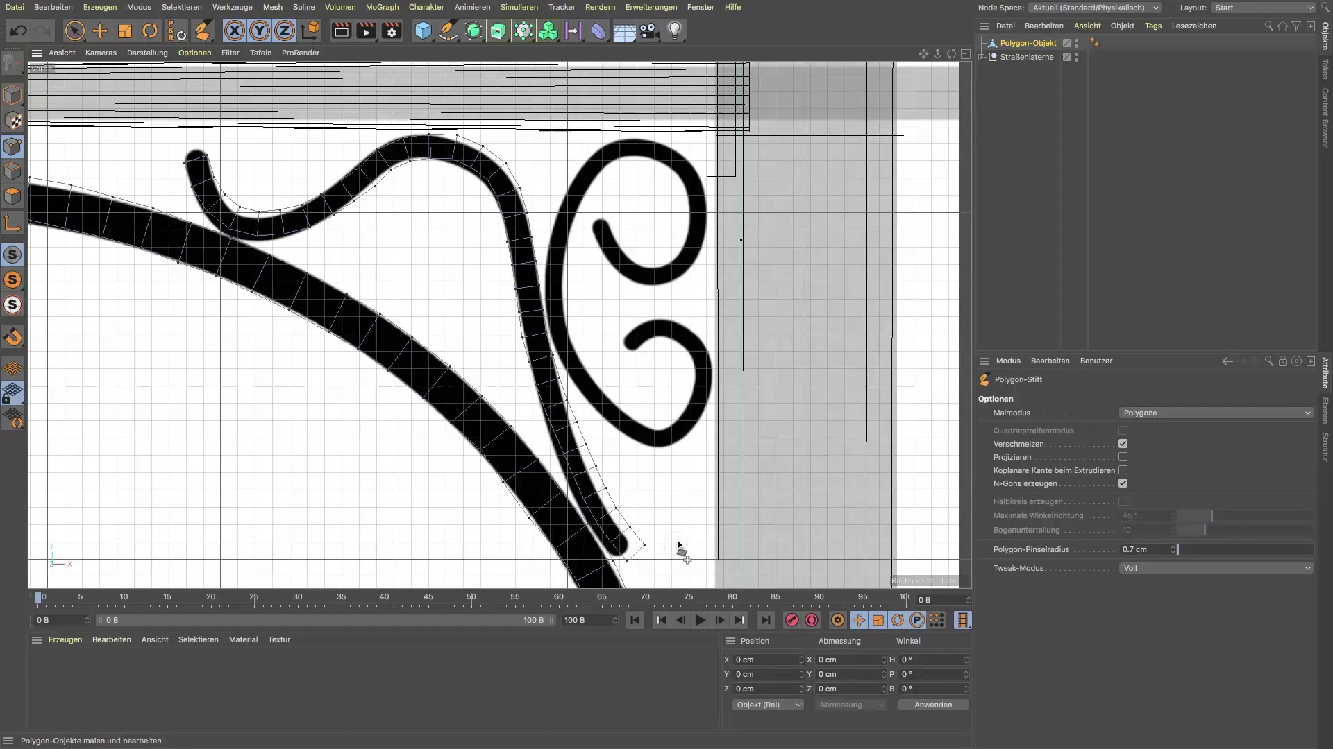 Lápiz poligonal en Cinema 4D: Diseño preciso de ornamentos Lápiz poligonal en Cinema 4D: Diseño preciso de ornamentos