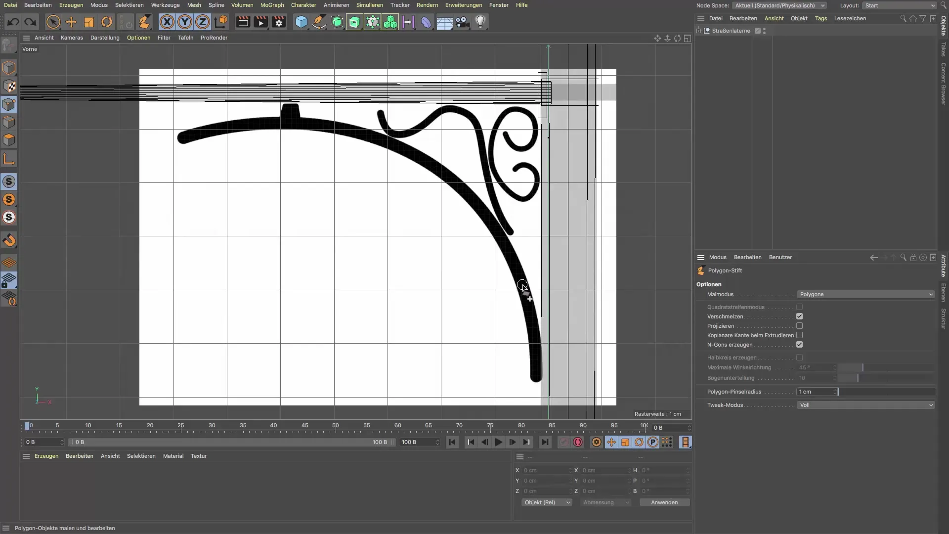 Lápiz de polígonos en Cinema 4D: Diseño preciso de ornamentos Lápiz poligonal en Cinema 4D: Diseño preciso de ornamentos