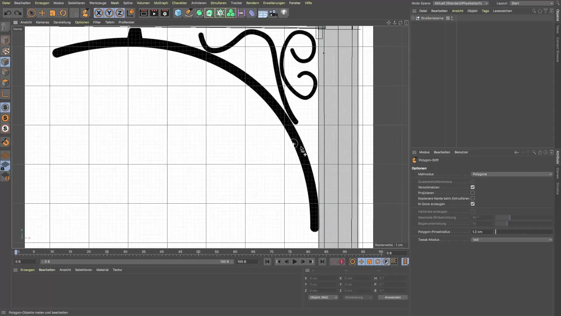 Lápiz poligonal en Cinema 4D: Diseño preciso de ornamentos Lápiz poligonal en Cinema 4D: Diseño preciso de ornamentos