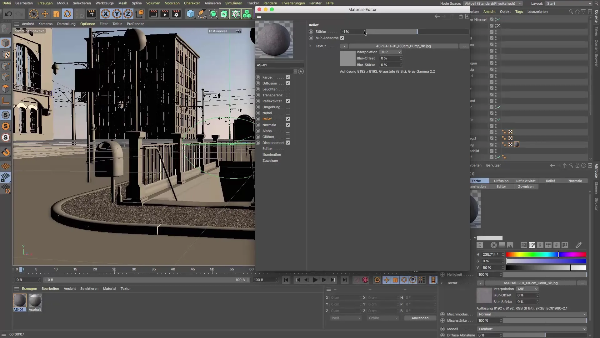 Crear shaders de asfalto realistas en Cinema 4D Crear shaders de asfalto realistas en Cinema 4D
