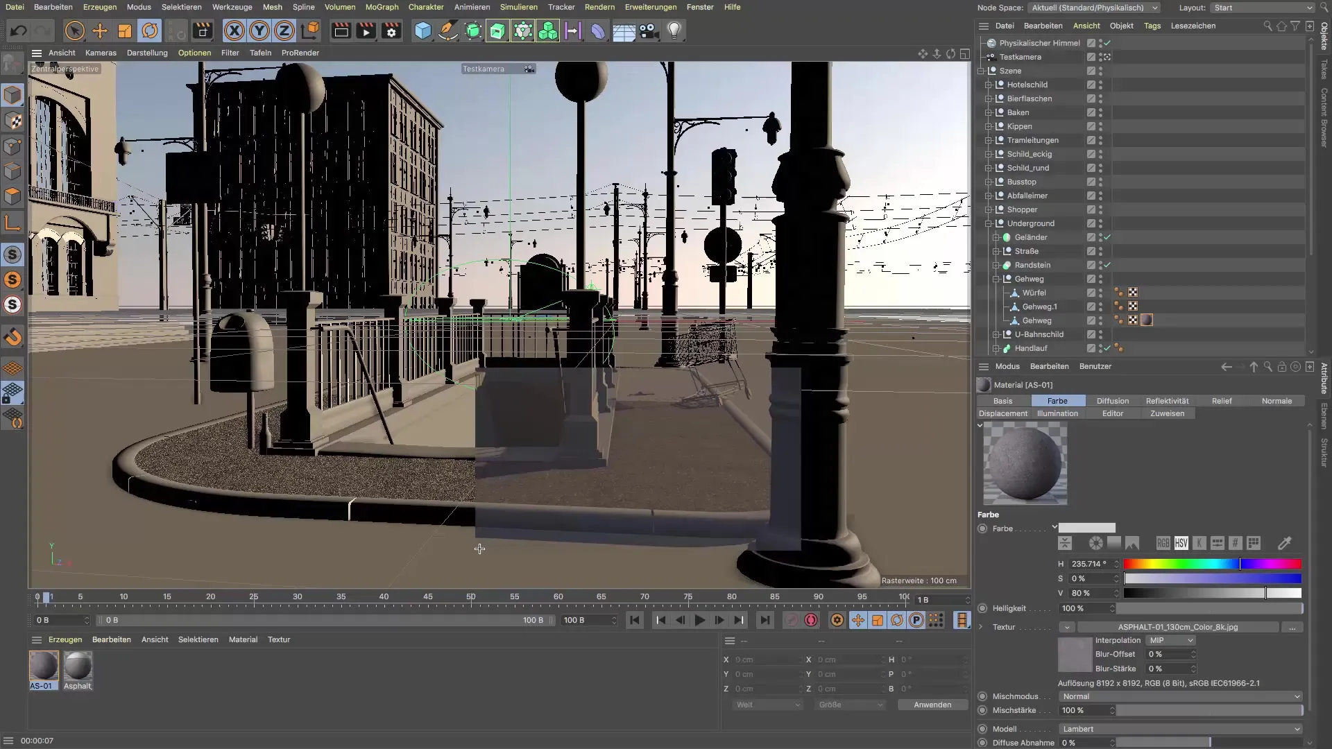 Crear shaders de asfalto realistas en Cinema 4D Crear un shader de asfalto realista en Cinema 4D