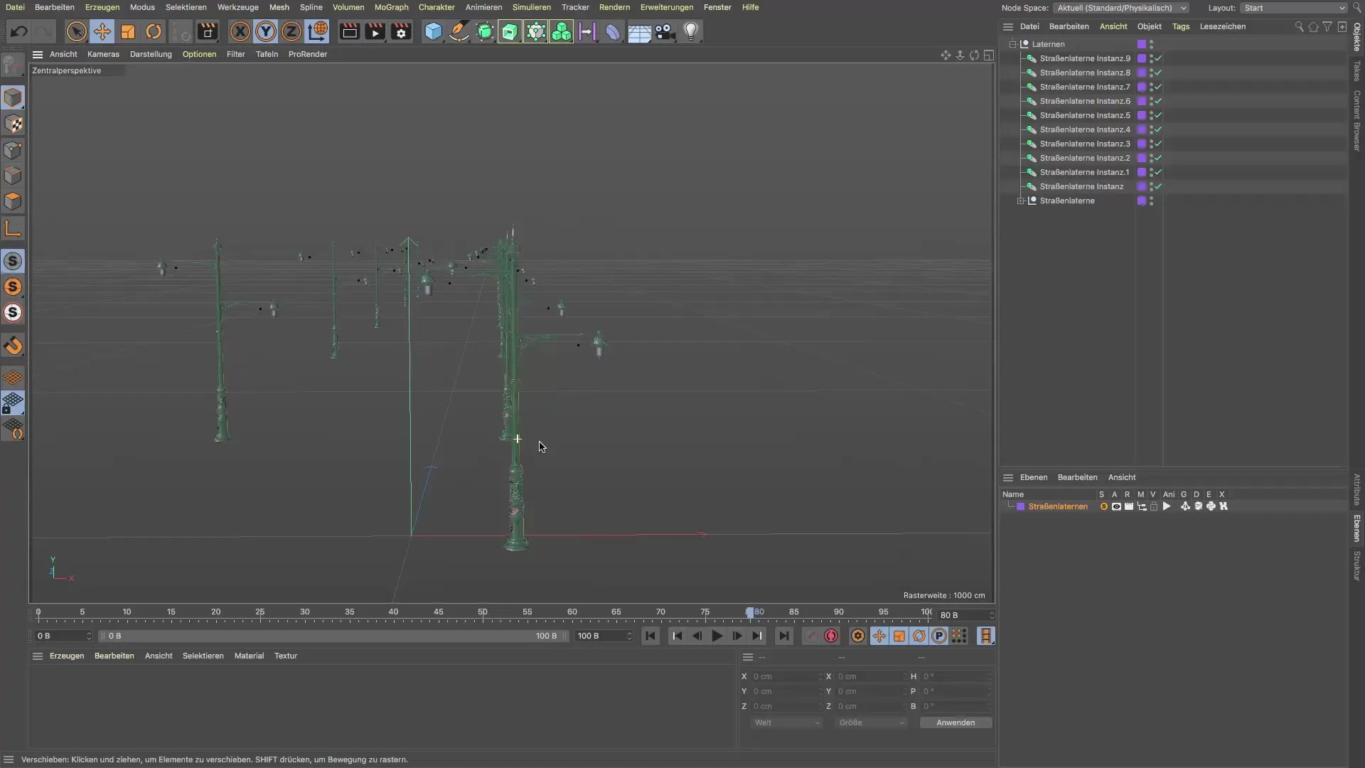 Fuentes de luz en farolas para Cinema 4D Fuentes de luz en farolas para Cinema 4D
