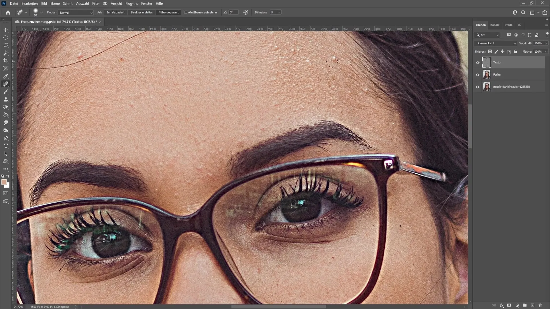 Separazione delle frequenze in Photoshop: realizzata in modo efficace e semplice