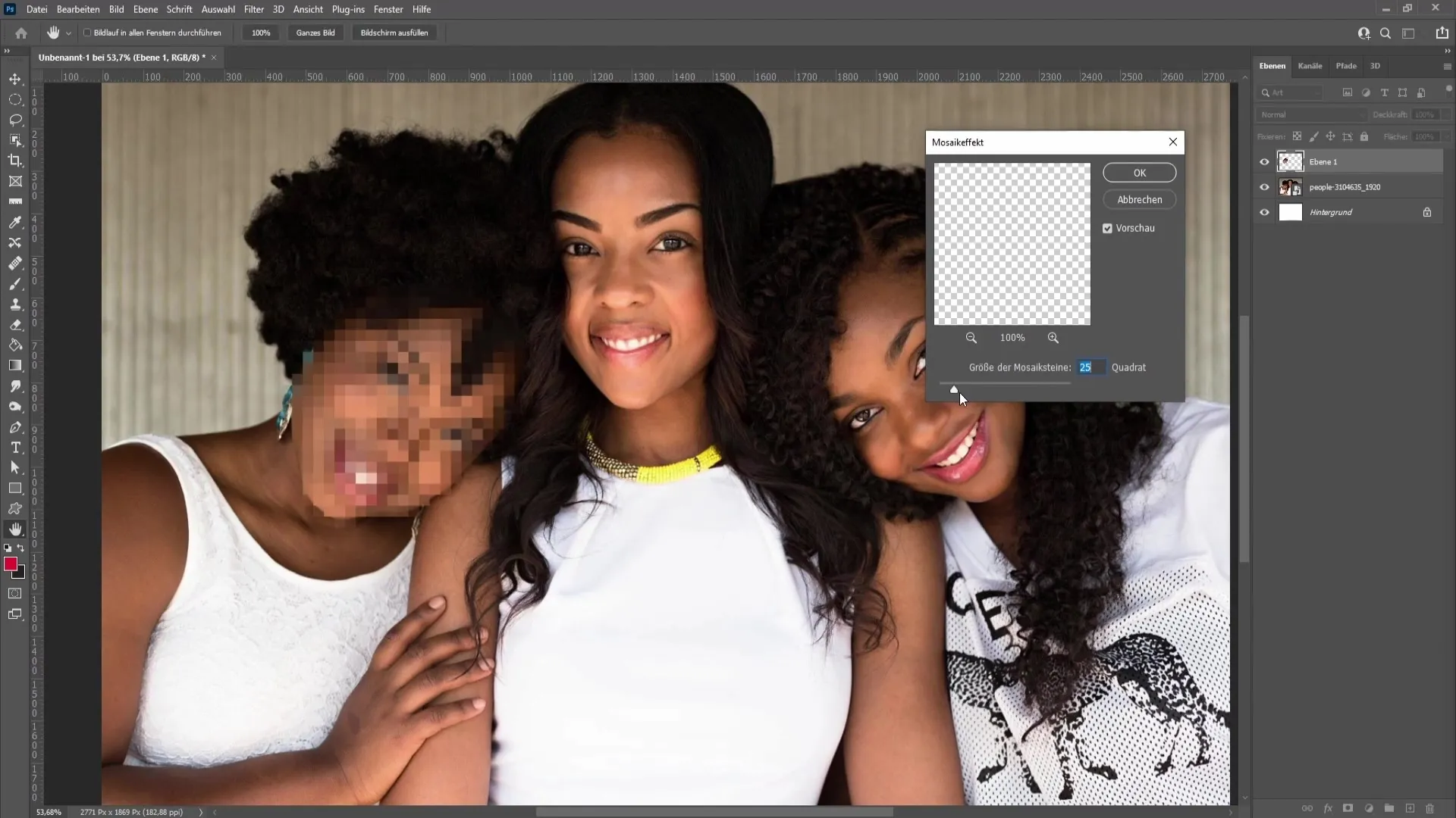 Gezichten onherkenbaar maken in Photoshop - een stap-voor-stap handleiding