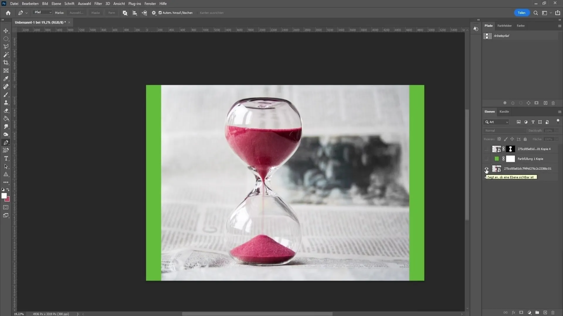 Effektiv udskæring af glas i Photoshop