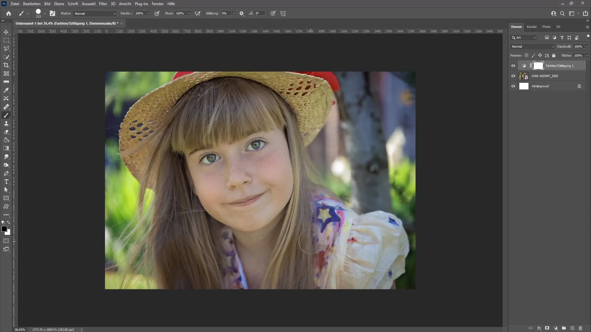 Hautrötungen professionell entfernen – Photoshop-Anleitung
