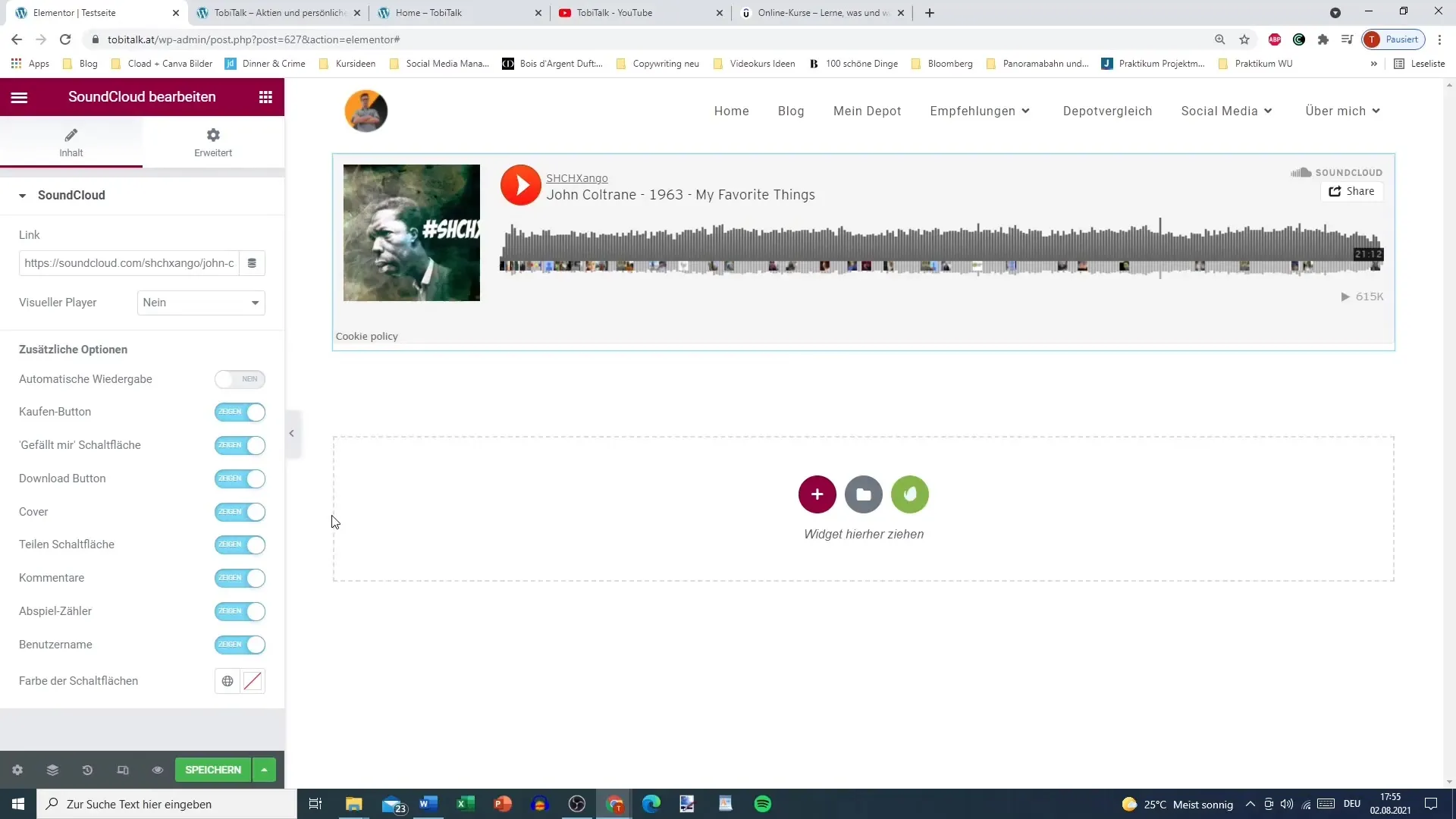 SoundCloud edukalt Elementorisse sisestamine – samm-sammuline juhend