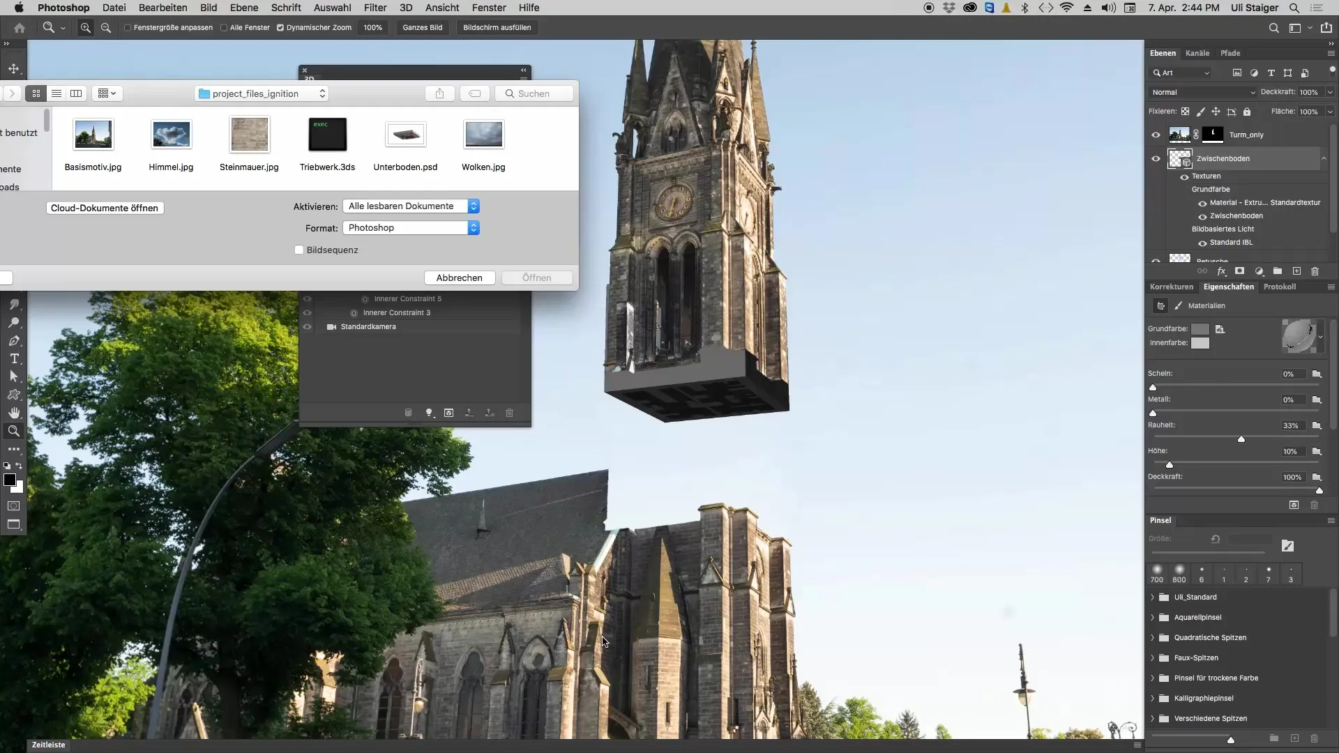 Texturierung und Anpassung von 3D-Modellen in Photoshop Texturierung und Anpassung von 3D-Modellen in Photoshop