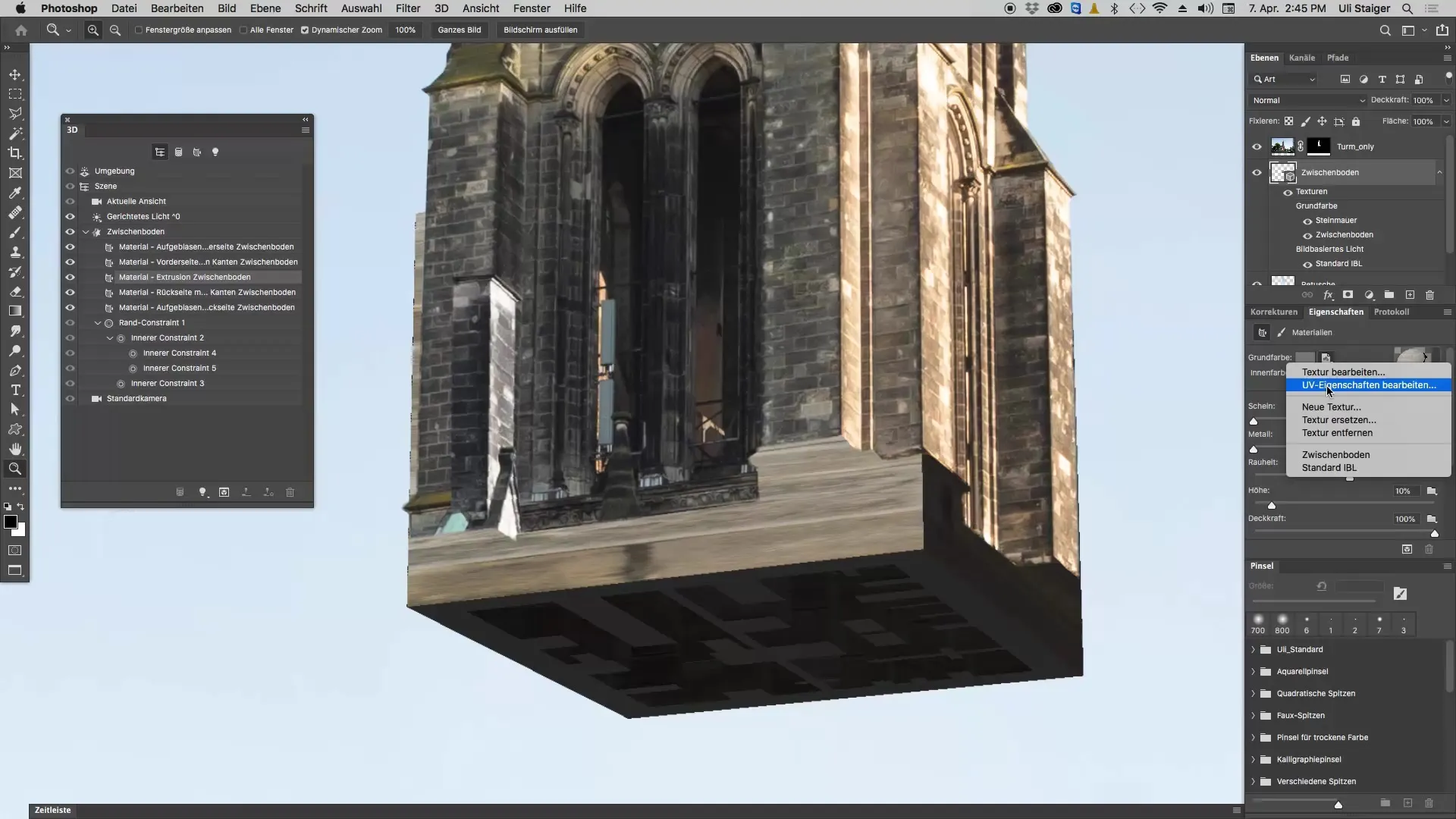 Texturierung und Anpassung von 3D-Modellen in Photoshop Texturierung und Anpassung von 3D-Modellen in Photoshop