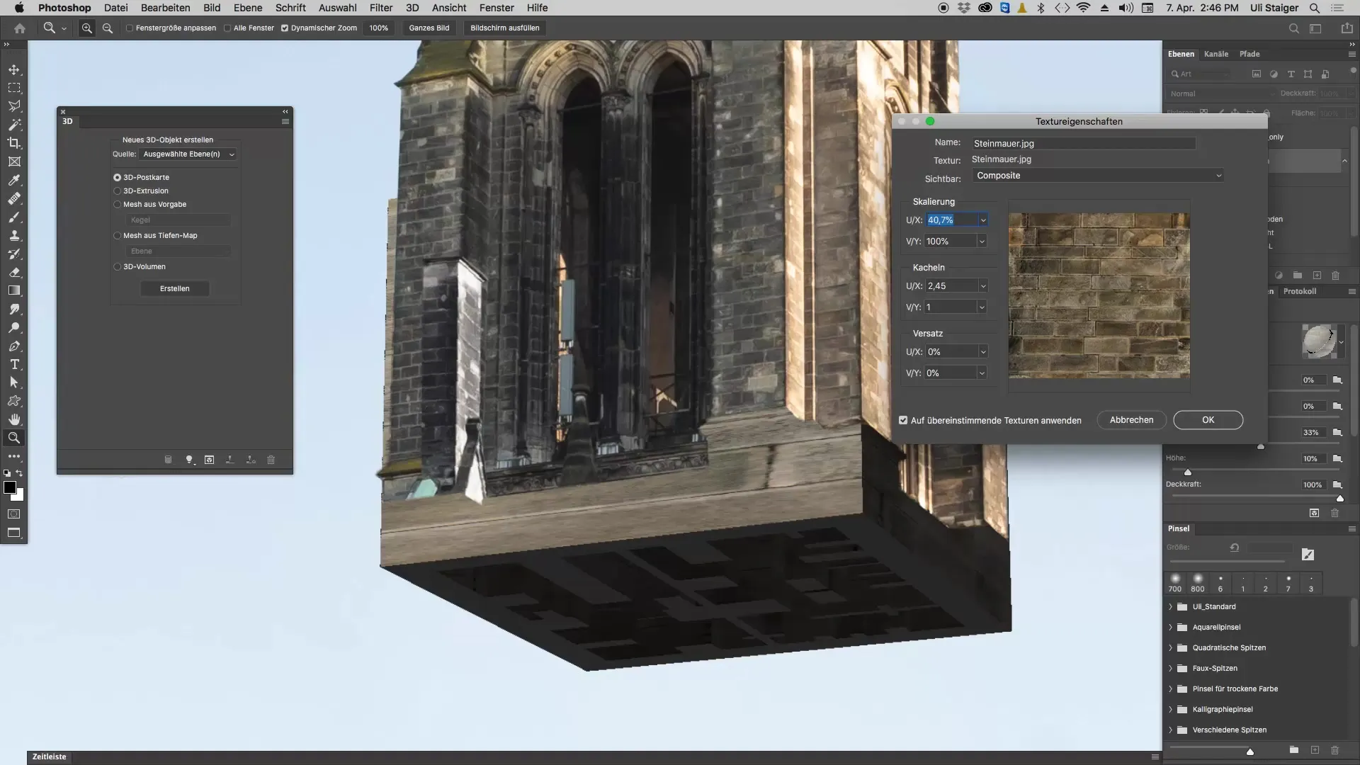 Texturierung und Anpassung von 3D-Modellen in Photoshop Texturierung und Anpassung von 3D-Modellen in Photoshop