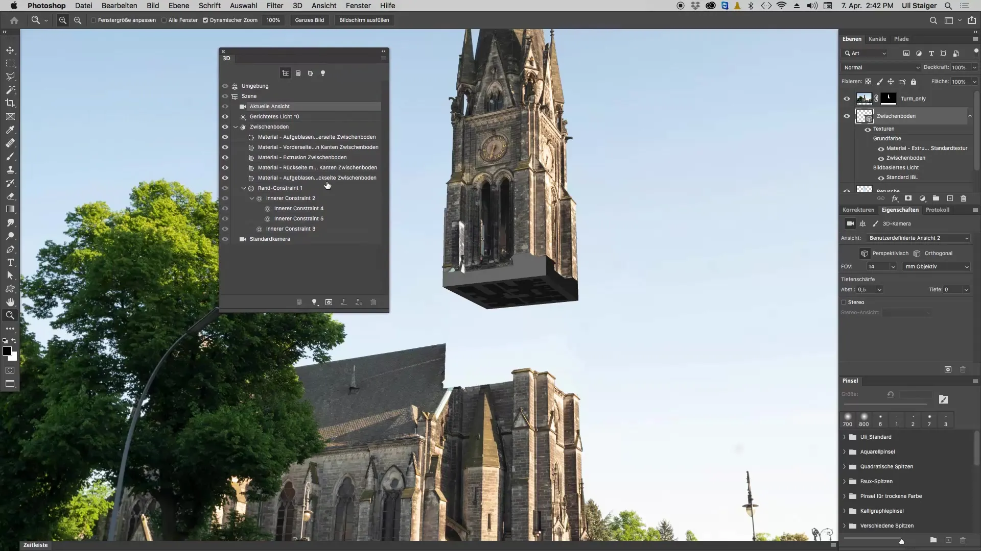 Texturierung und Anpassung von 3D-Modellen in Photoshop Texturierung und Anpassung von 3D-Modellen in Photoshop