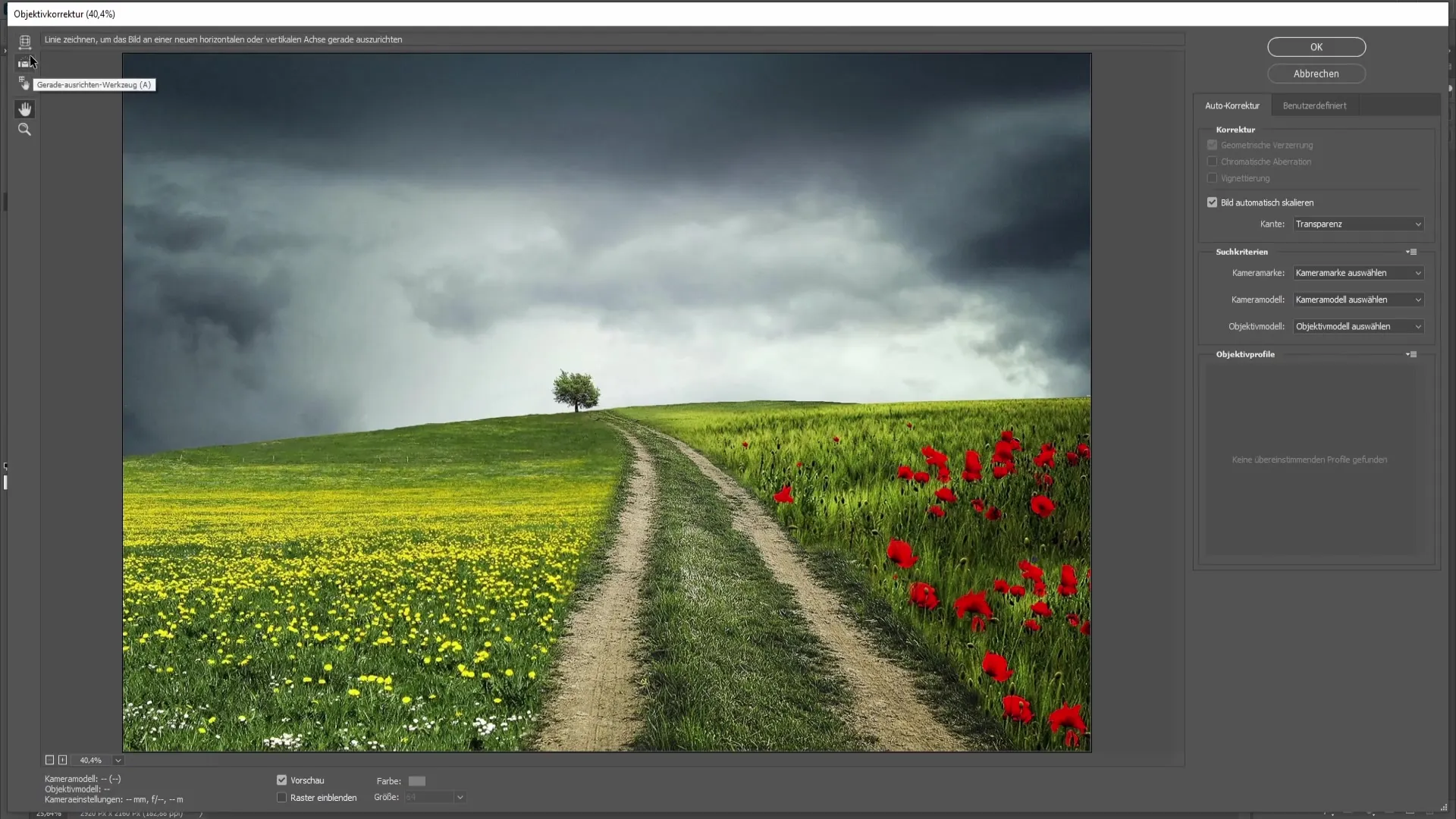 Corecție perfectă a orizontului - ușor de făcut în Photoshop
