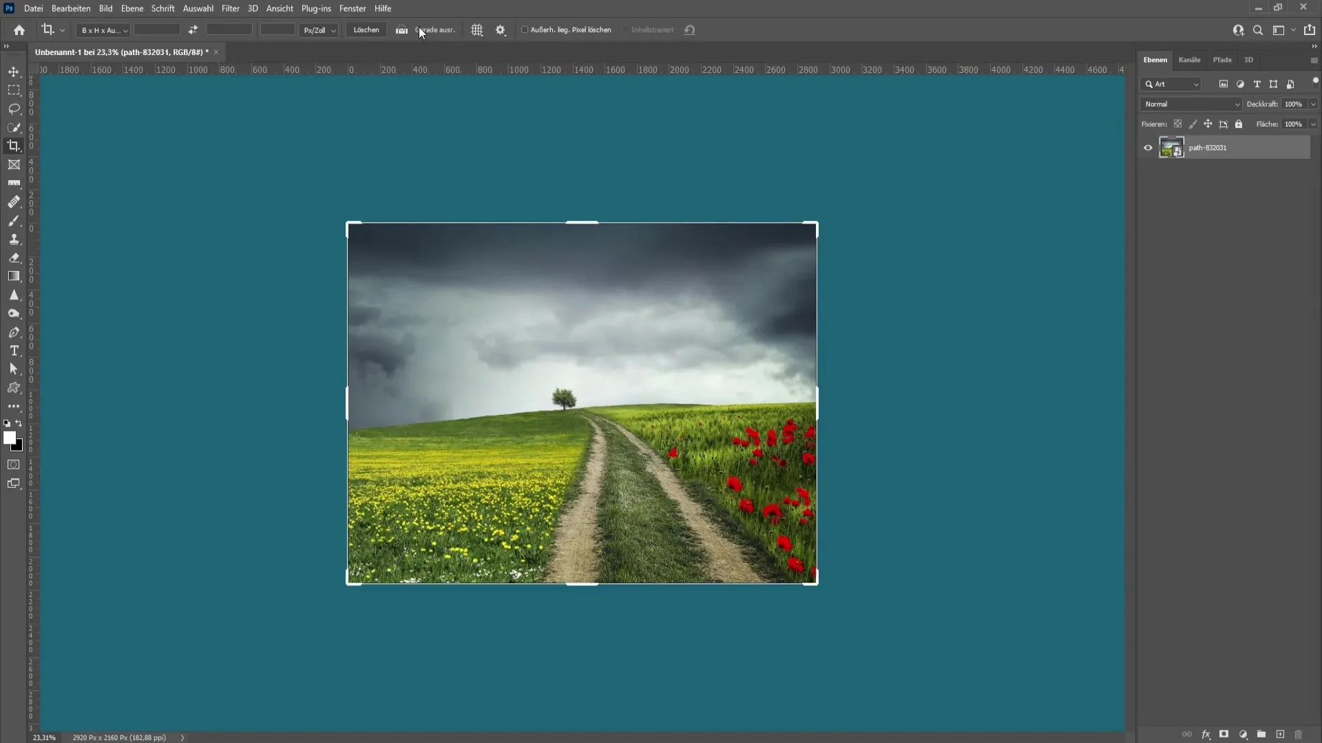 Corectarea perfectă a orizontului - simplu în Photoshop