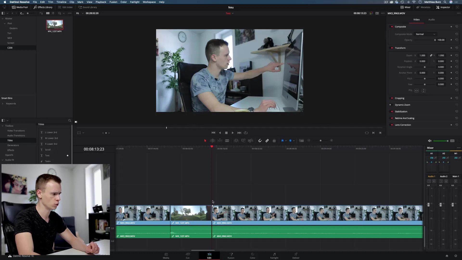 Effectief clips invoegen in DaVinci Resolve Effectief clips invoegen in DaVinci Resolve
