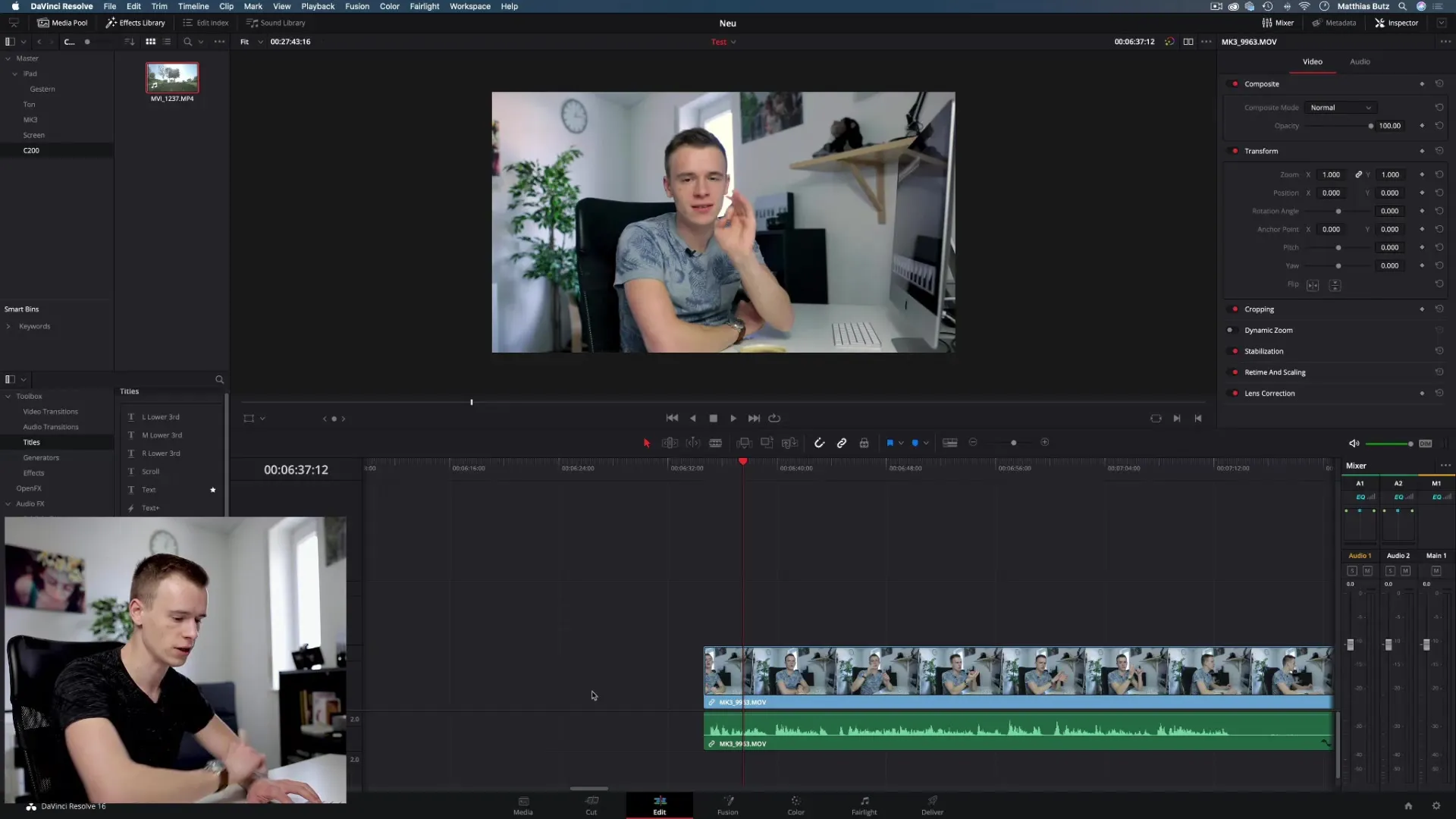 Effectief clips invoegen in DaVinci Resolve Clips effectief invoegen in DaVinci Resolve