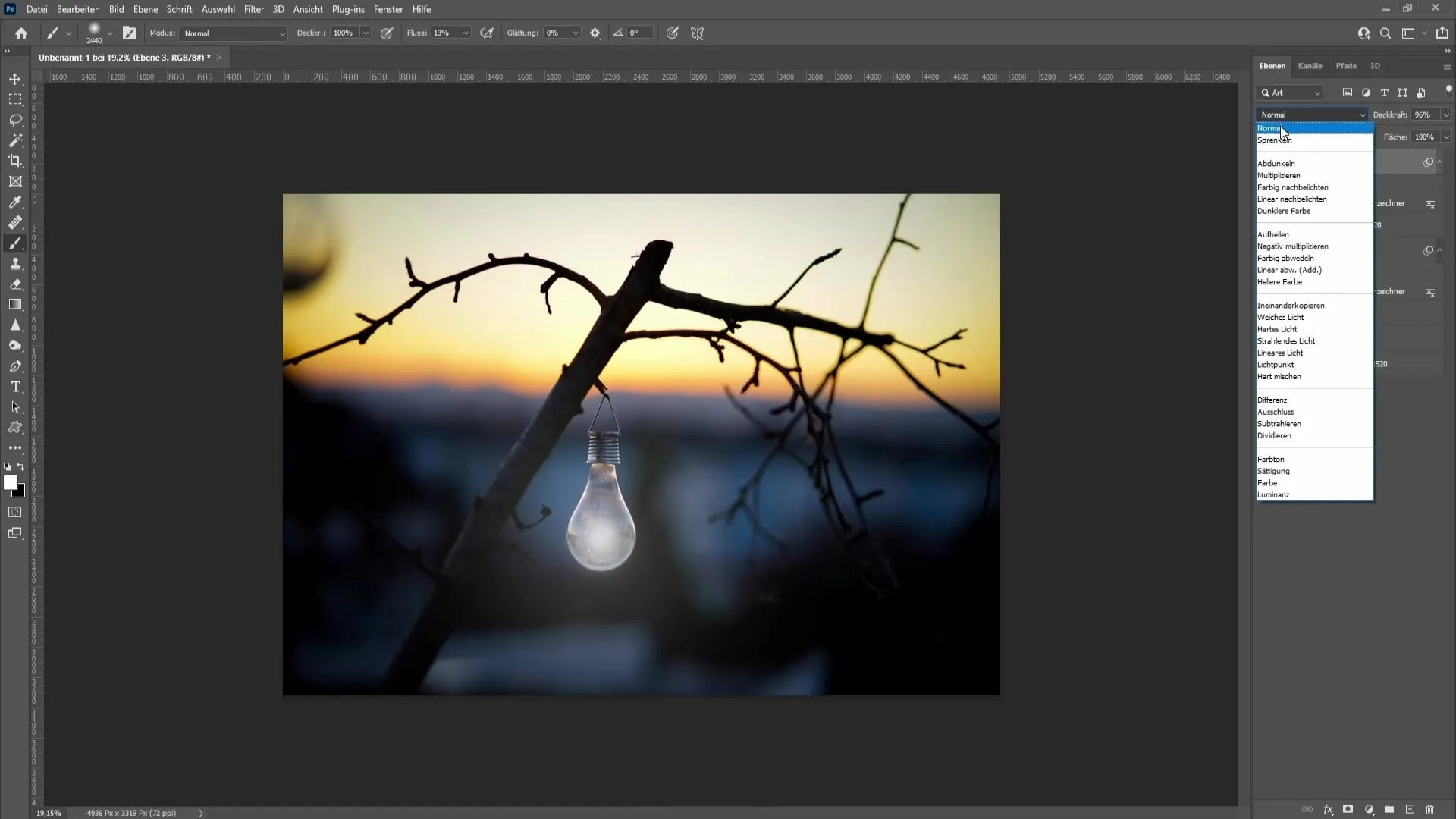 Creare luce artificiale in Photoshop - Una guida step-by-step