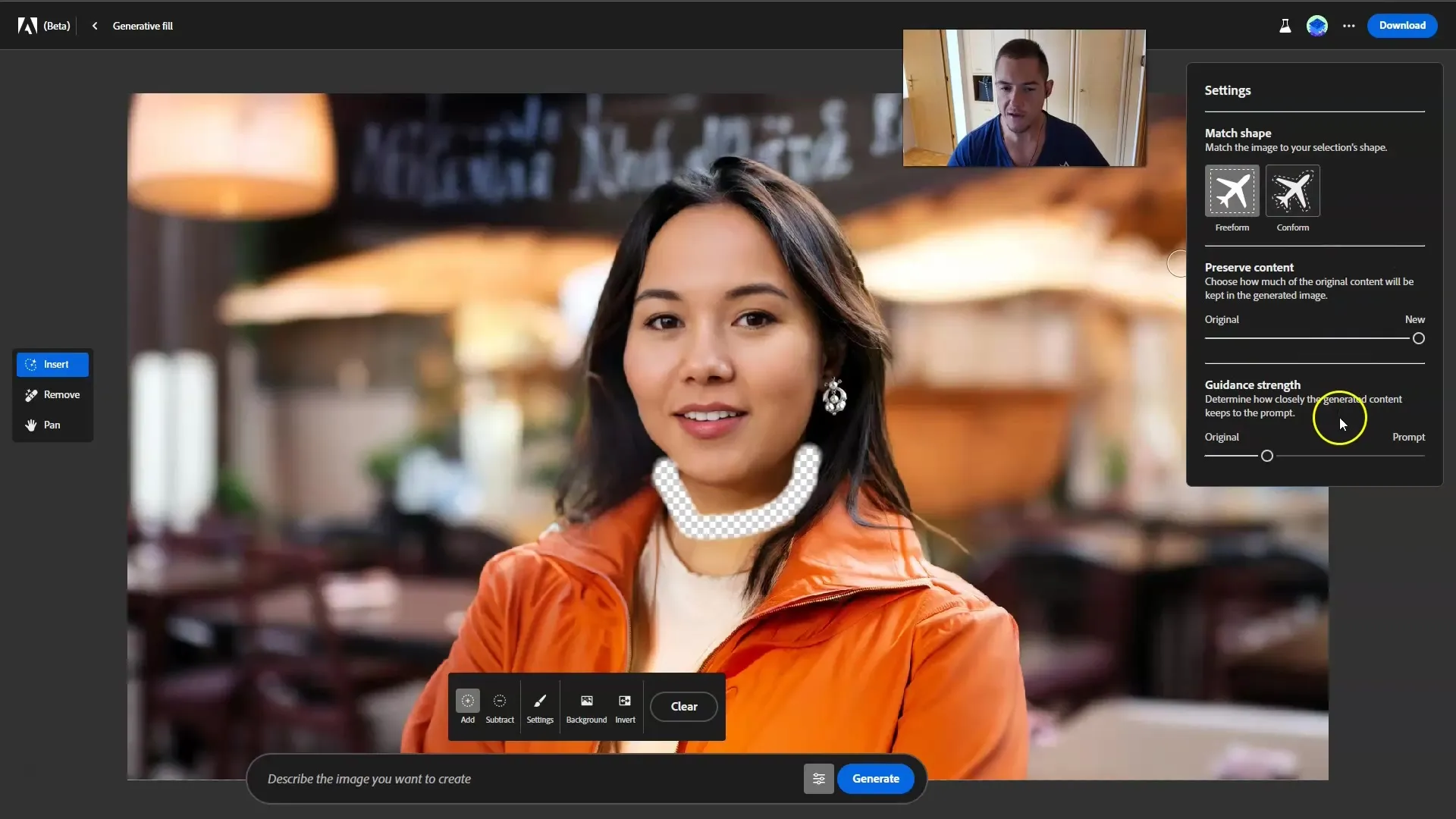 Edição de imagem criativa com Adobe Firefly: Preenchimento generativo facilitado