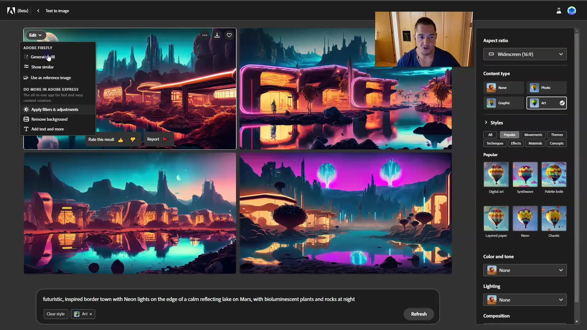 Design creativ pentru miniaturi cu Adobe Firefly