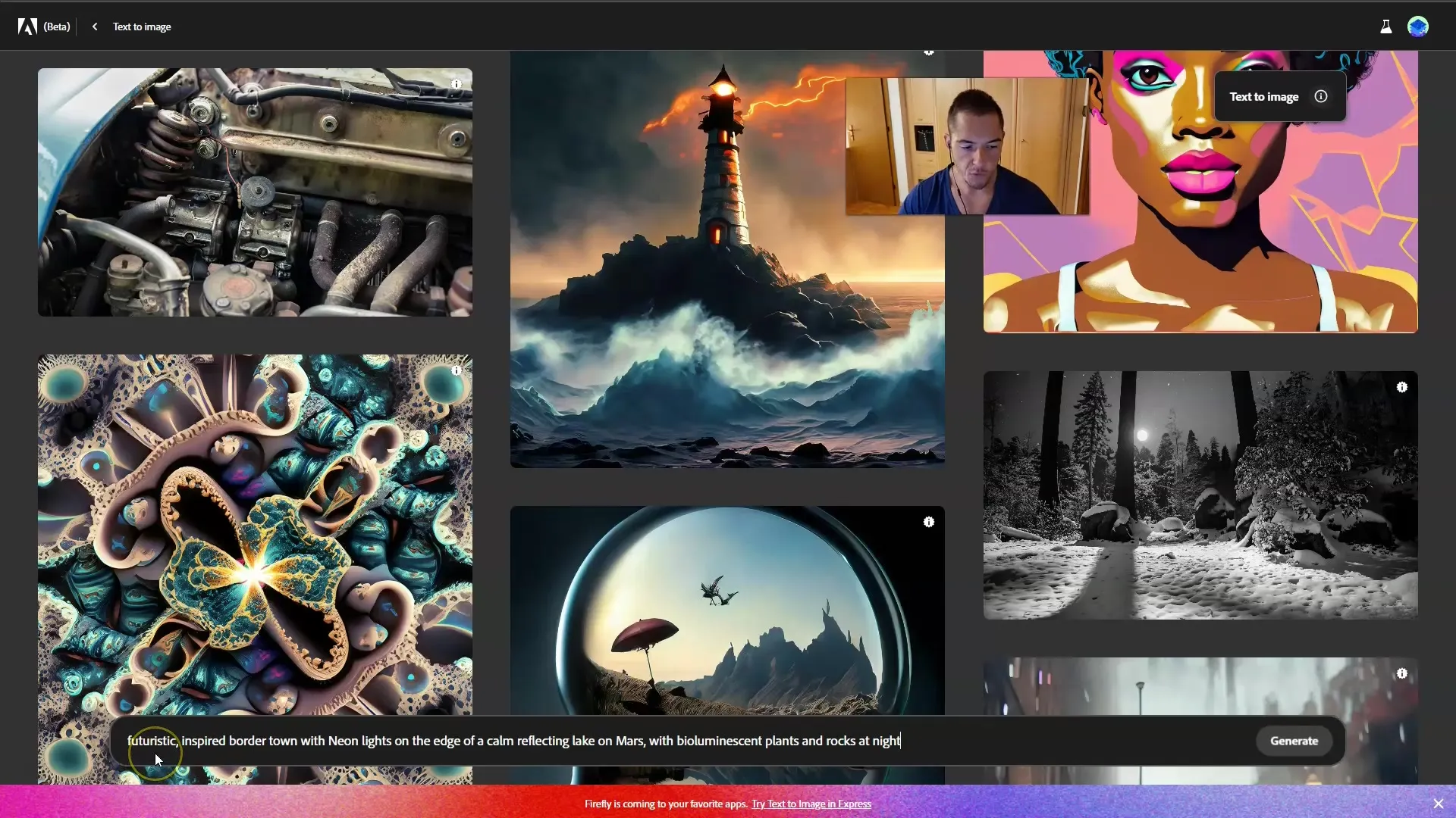 Design creativ miniatură cu Adobe Firefly