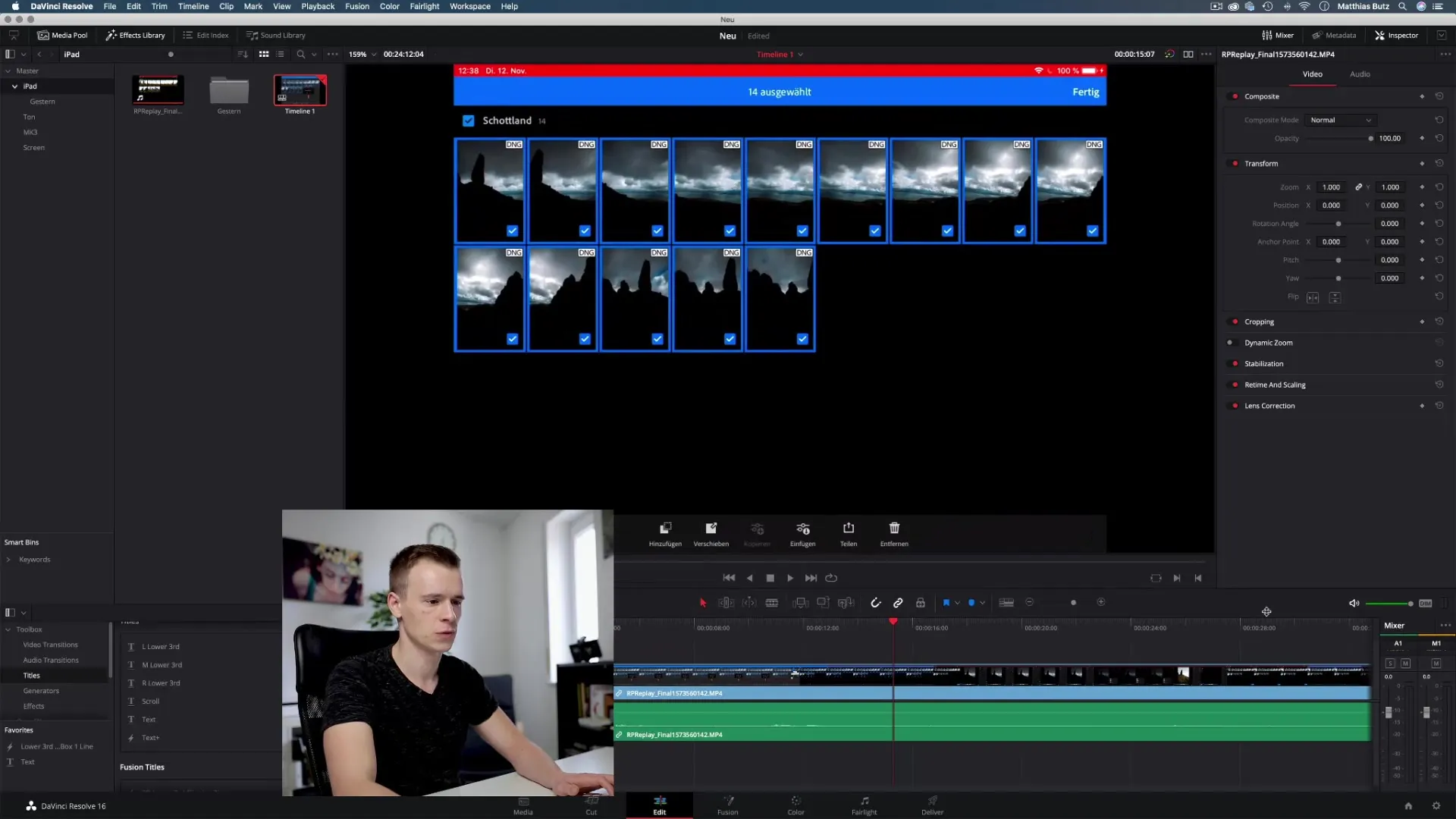 DaVinci Resolveのユーザーインターフェースを最適化する ダヴィンチ・リゾルブのユーザーインターフェースを最適に活用する