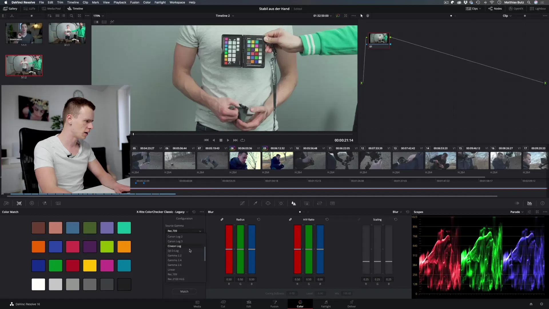 DaVinci Resolve Color Match for perfect color corrections DaVinci Resolve Color Match for Perfect Color Corrections