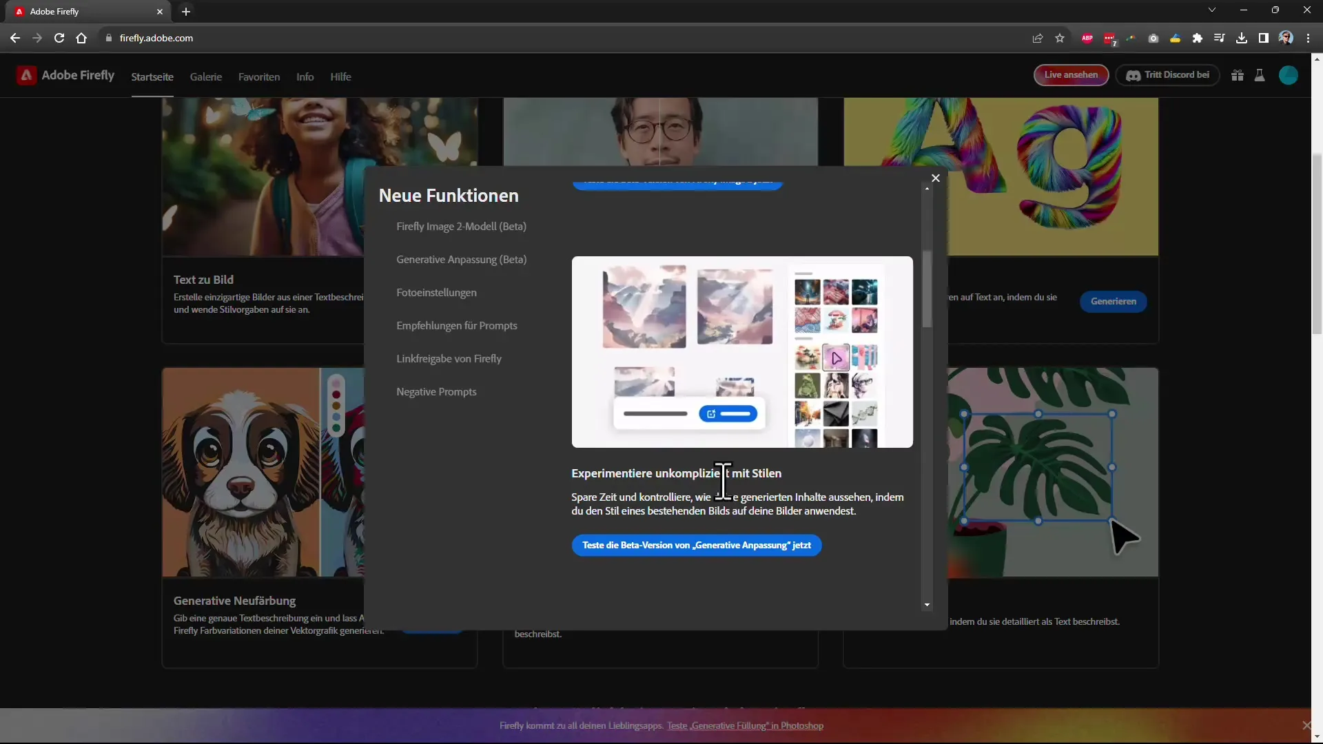 Adobe Firefly: Noi funcționalități în Modelul 2 (octombrie 2023)