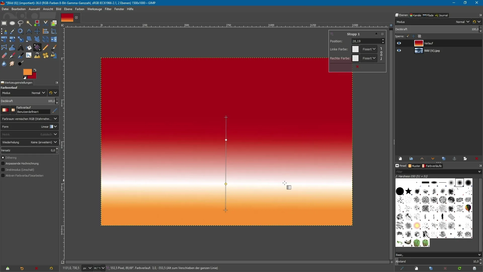 Herramienta de degradado de GIMP: Guía paso a paso GIMP Herramienta de degradado: Guía paso a paso