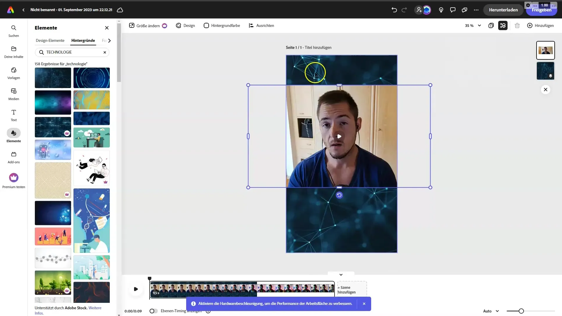 Create creative Instagram Reels with AI text in Adobe Firefly