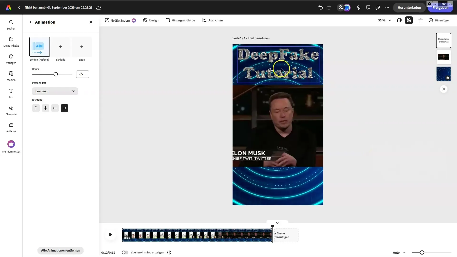 Create creative Instagram Reels with AI text in Adobe Firefly