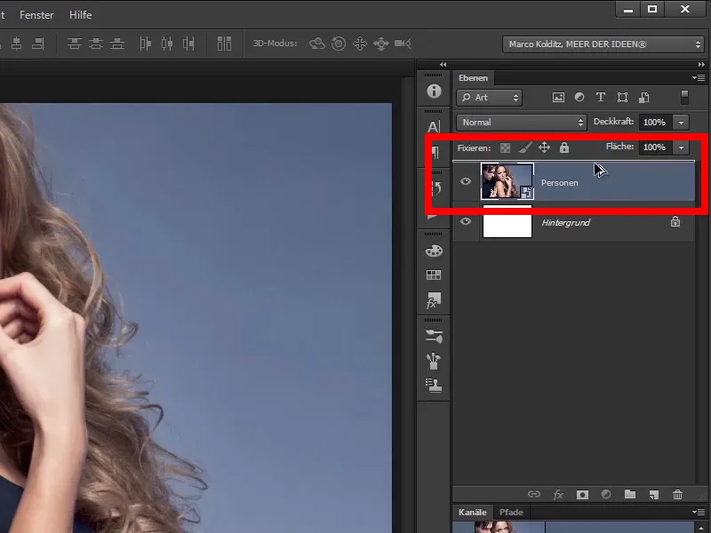 Photoshop composing - Fire and ice - Part 02: Creating contours in preparation for the fire