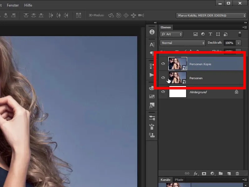 Photoshop composing - Fire and ice - Part 02: Creating contours in preparation for the fire