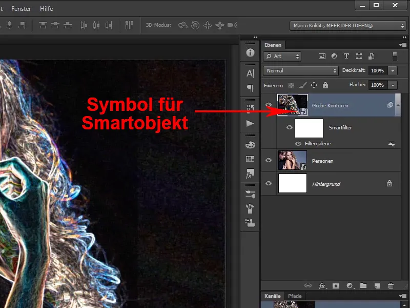 Photoshop-Komponování - Oheň a led - Část 02: Vytváření obrysů pro přípravu ohně. Photoshop-Composing - Oheň a led - Část 02: Vytvoření obrysů k přípravě na oheň.