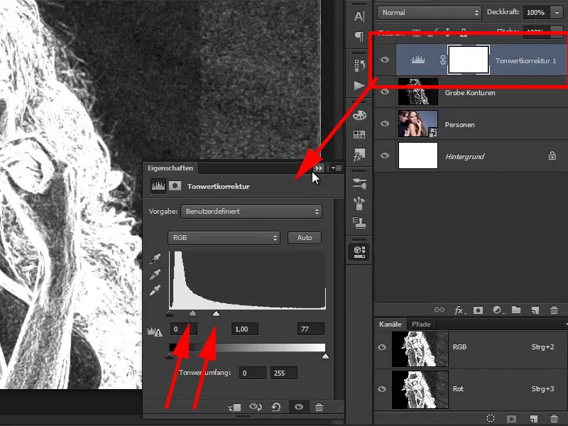 Photoshop composing - Fire and ice - Part 02: Creating contours in preparation for the fire