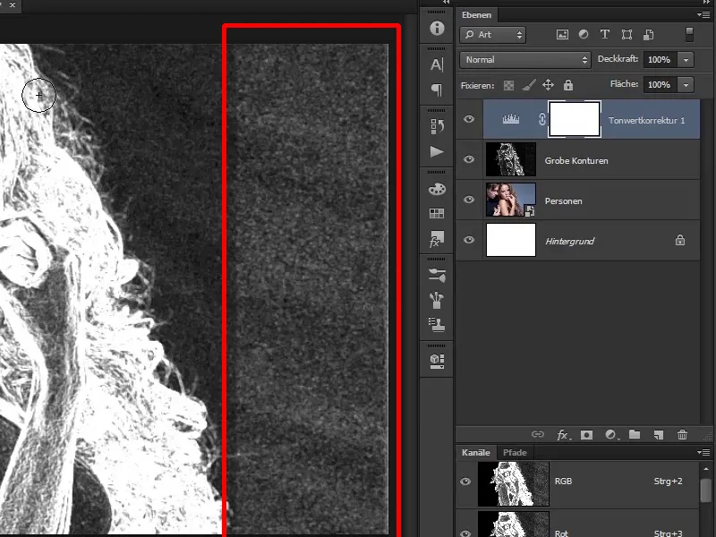 Photoshop composing - Fire and ice - Part 02: Creating contours in preparation for the fire