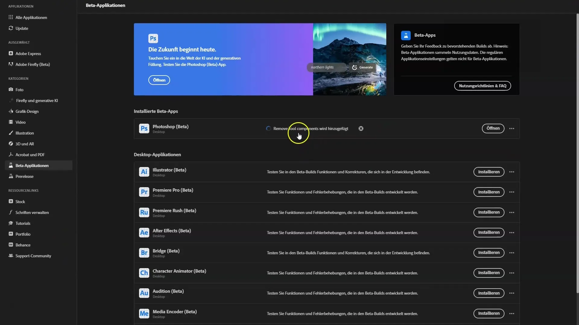 Adobe Firefly: Instalează Creative Cloud și Photoshop Beta - Ghid pas cu pas