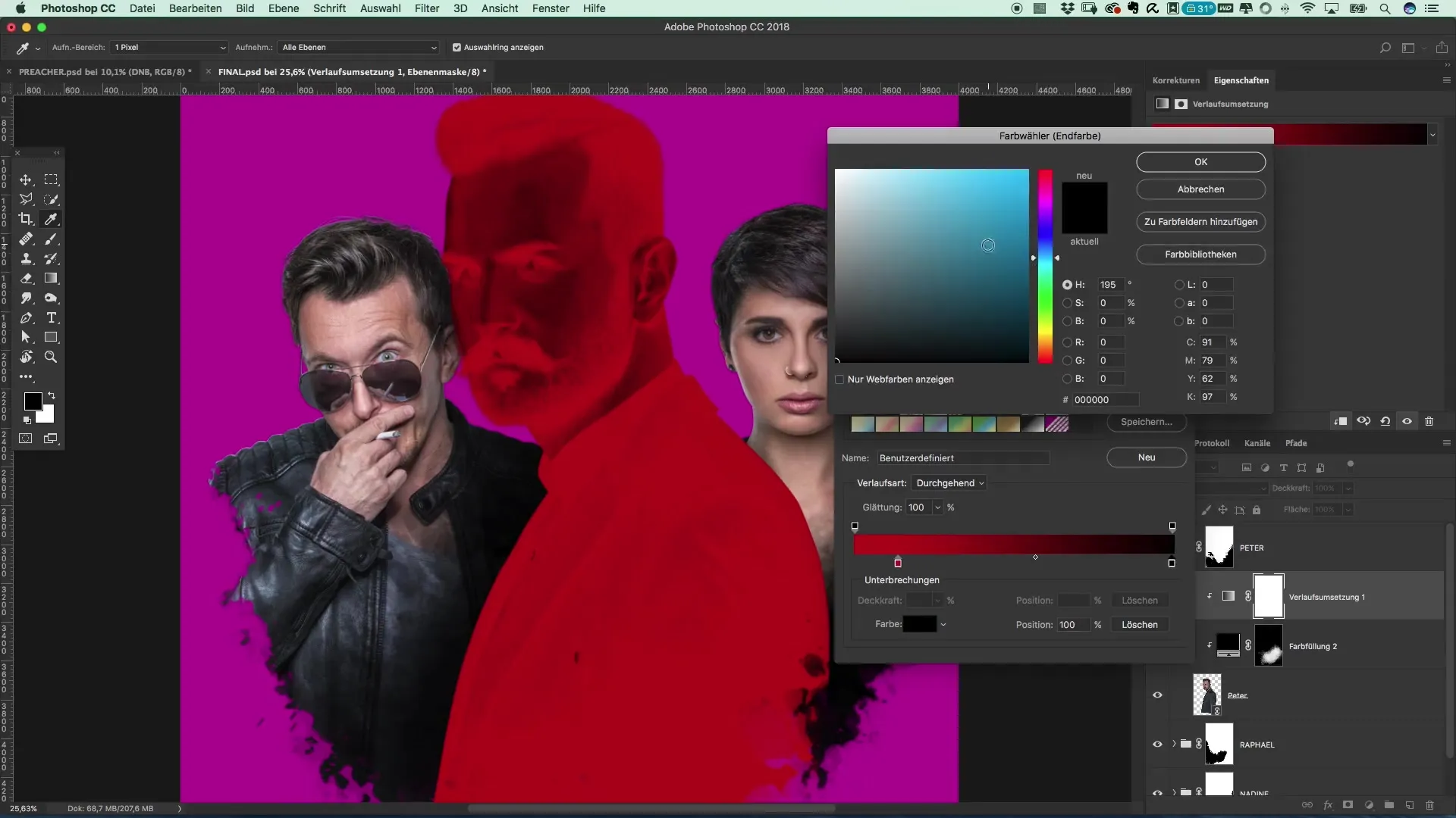 Farblook im Preacher-Stil erstellen – Photoshop leicht gemacht Farblook im Preacher-Stil erstellen – Photoshop leicht gemacht