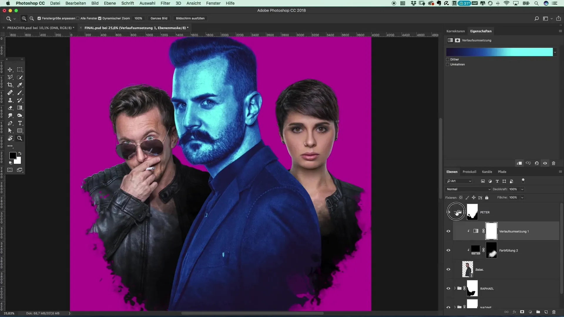 Farblook im Preacher-Stil erstellen – Photoshop leicht gemacht Farblook im Preacher-Stil erstellen – Photoshop leicht gemacht