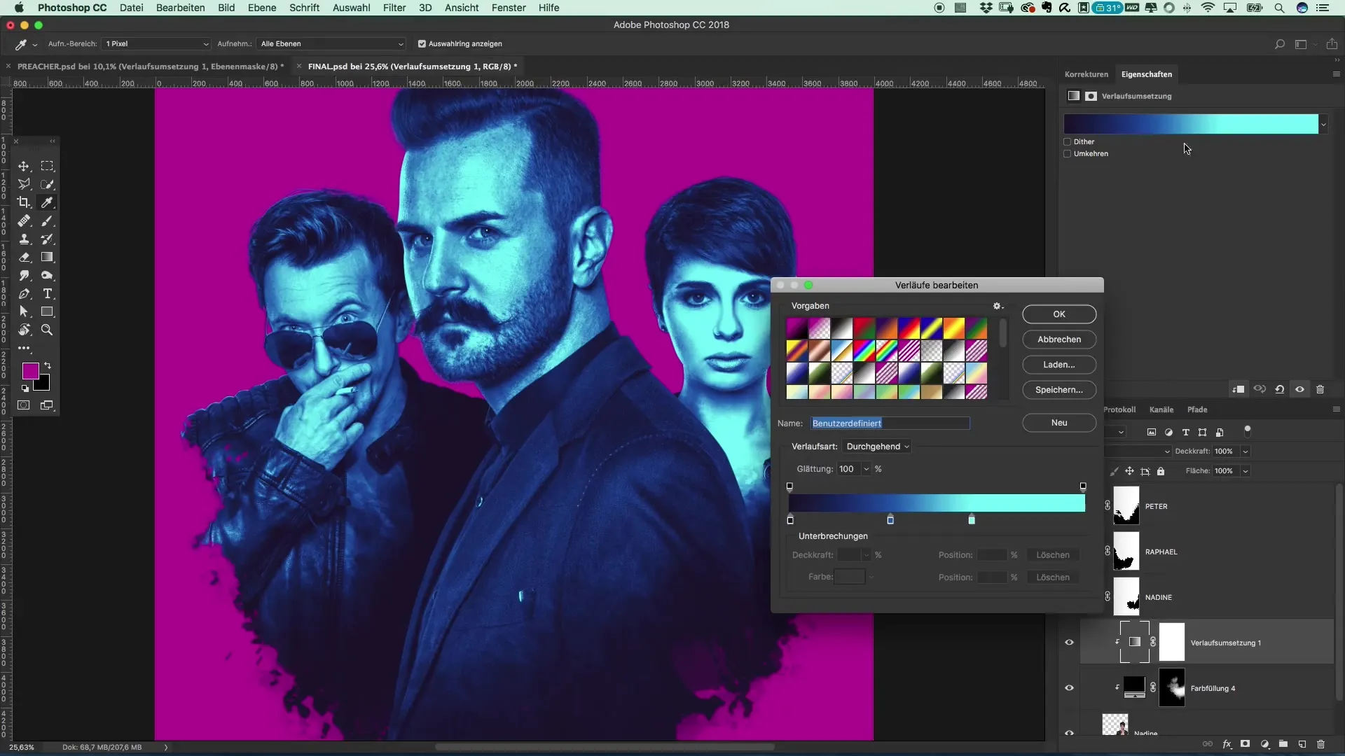 Farblook im Preacher-Stil erstellen – Photoshop leicht gemacht Farblook im Preacher-Stil erstellen – Photoshop leicht gemacht