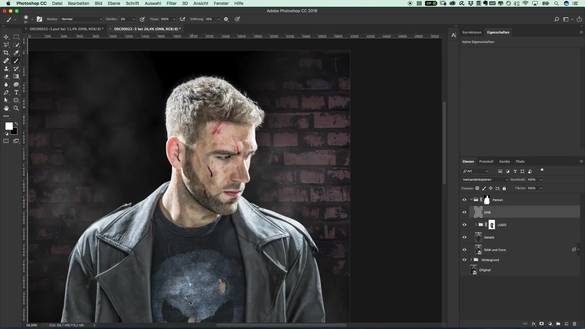 Adjustment of brightness and lighting for dark film looks Adjustment of brightness and lighting for dark film looks
