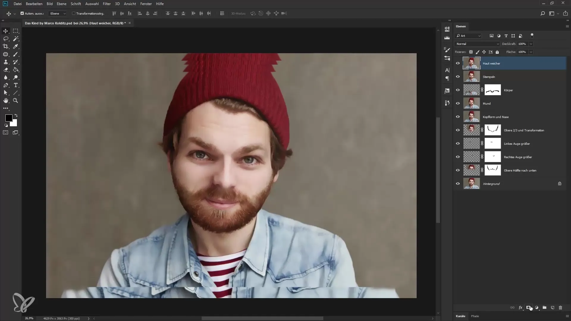 Haut weichzeichnen und Öl-Look in Photoshop Haut weichzeichnen und Öl-Look in Photoshop