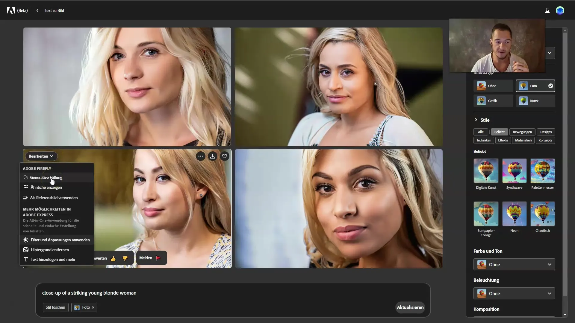 Folosiți eficient tehnicile de In- und Outpainting: Comparativ între Adobe Firefly, Midjourney și Leonardo