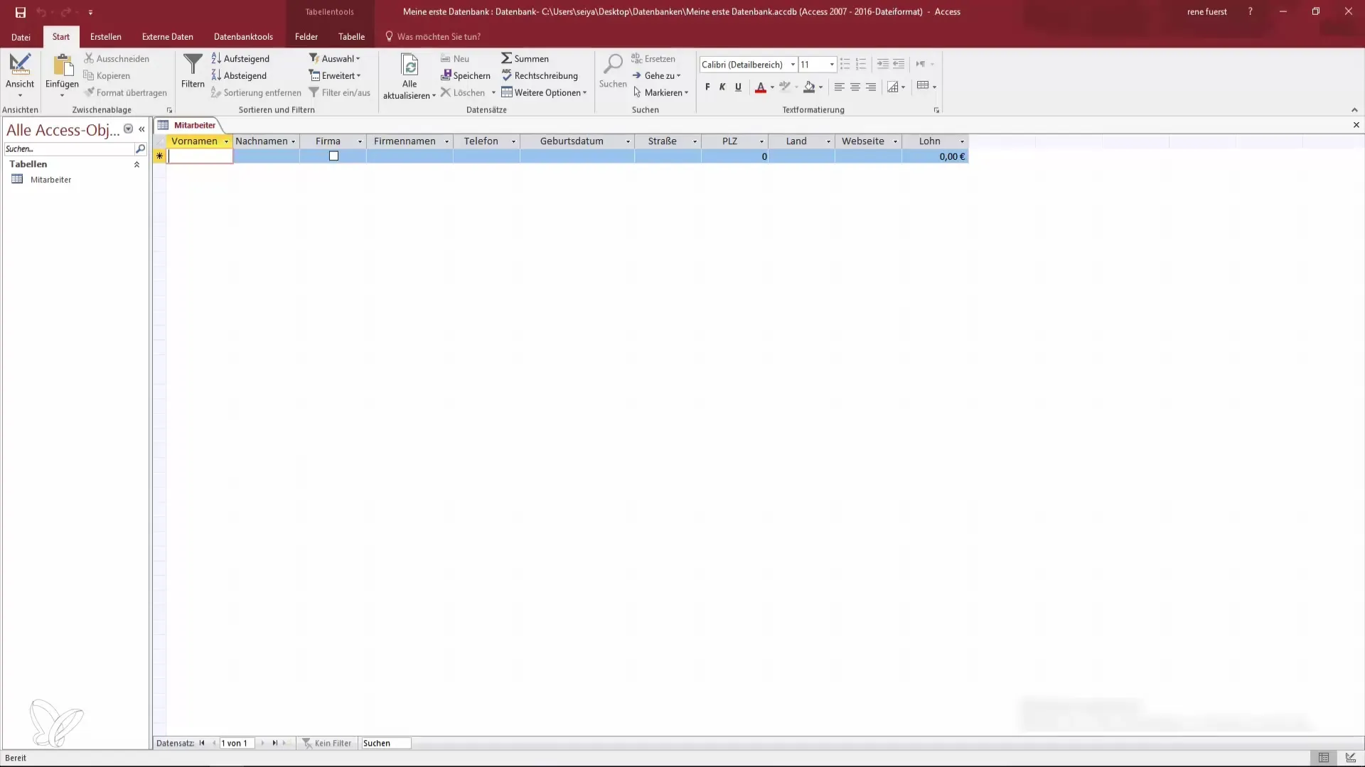 Crear registros de empleados en Access de manera eficiente Crear registros de empleados en Access de manera eficiente