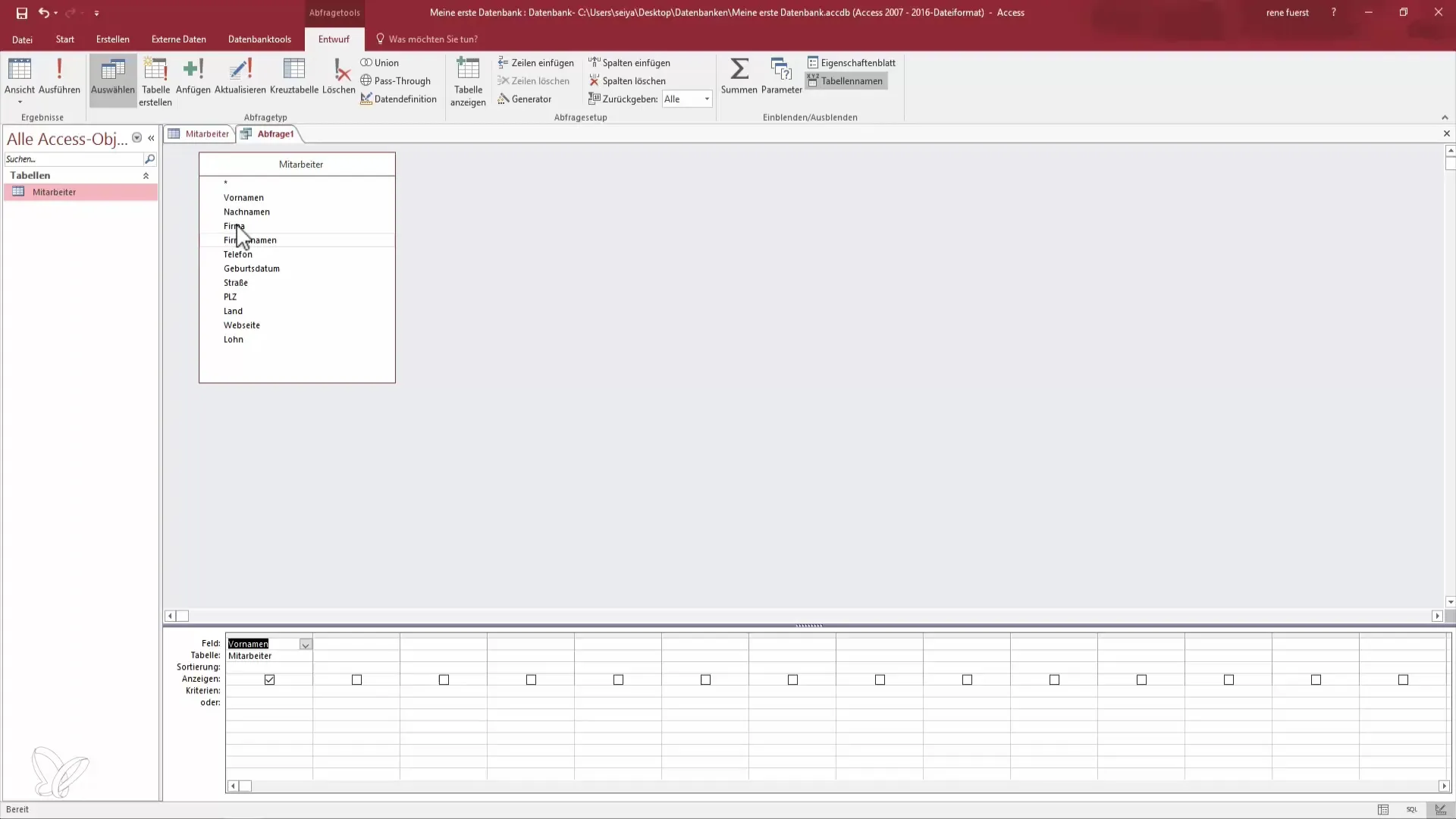 Crear tu primera consulta de base de datos en Access Crea tu primera consulta de base de datos en Access